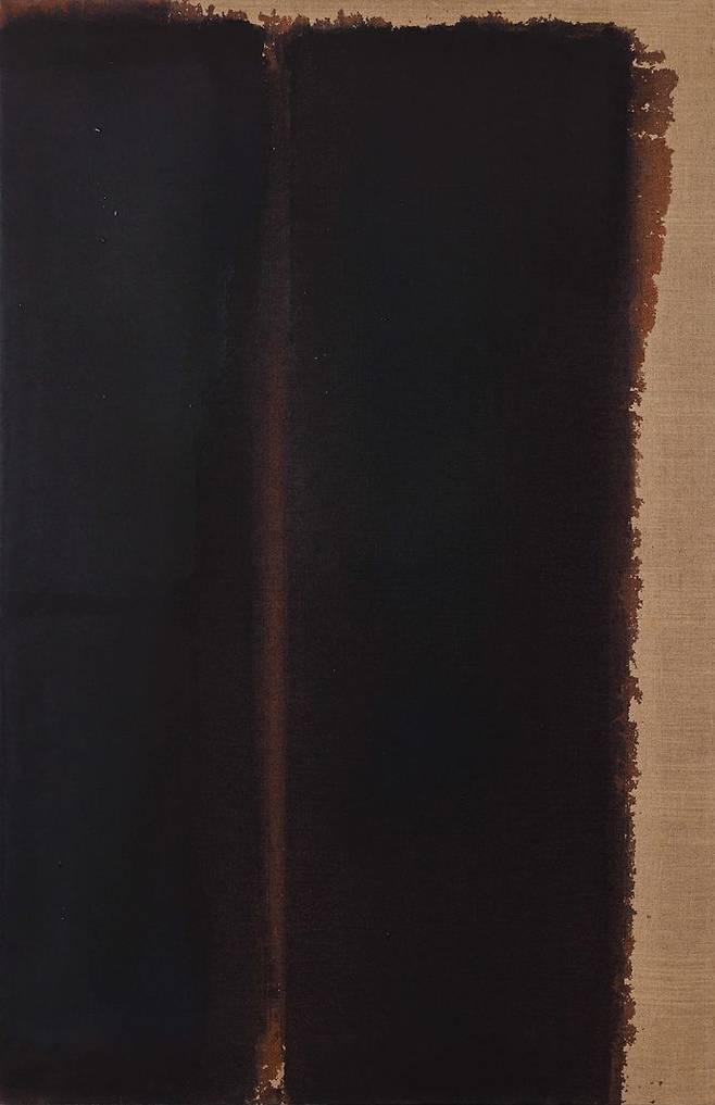 윤형근, Umber-Blue, 1989~92, Oil on linen, 100.2x65.5cm(unframed) *재판매 및 DB 금지