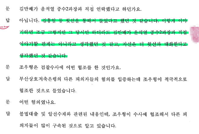 대장동 검찰 수사 증거기록 중 남욱 피의자신문조서 (2021.11.19)