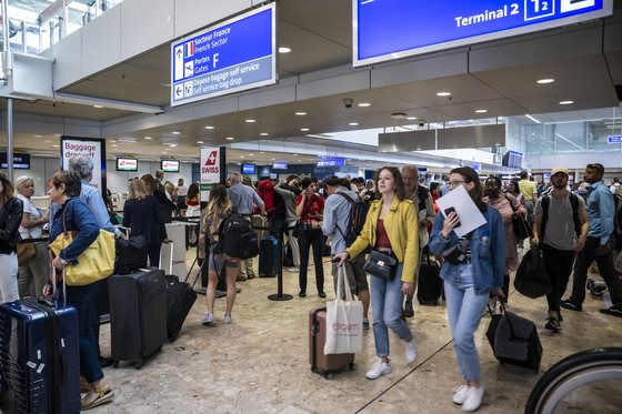 제네바 국제공항 모습. EPA=연합뉴스