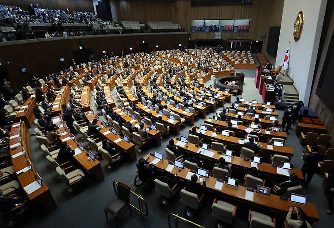 국회 본회의(자료사진). [연합]