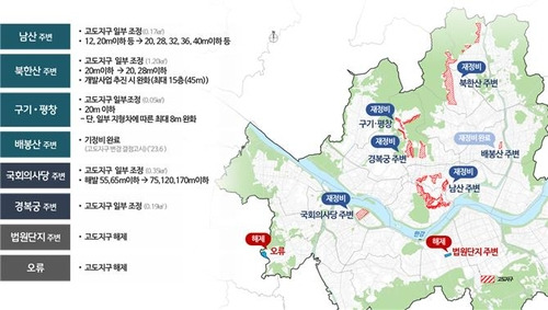 신(新) 고도지구 구상안 [서울시 제공. 재판매 및 DB 금지]