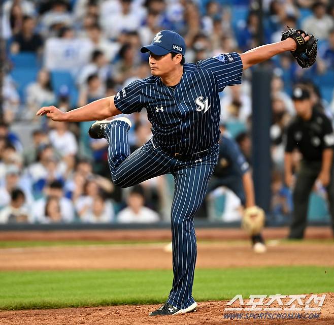 9회초 등판해 1점차 승리를 지킨 오승환. 대구=허상욱 기자 wook@sportschosun.com