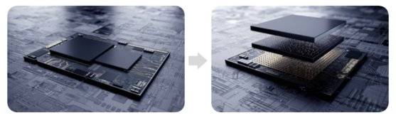 삼성전자가 개발한 3D 큐브 패키징 기술. 여러 개의 칩을 수직으로 쌓아 올려 2차원의 평면 패널에 펼쳐진 칩과 비교해 데이터 이동 거리가 짧아지는 효과를 얻는다. 삼성전자 파운드리사업부는 고객사가 원하는 디자인에 맞춰 칩 패키징을 제공하는 서비스를 시작했다. 삼성전자