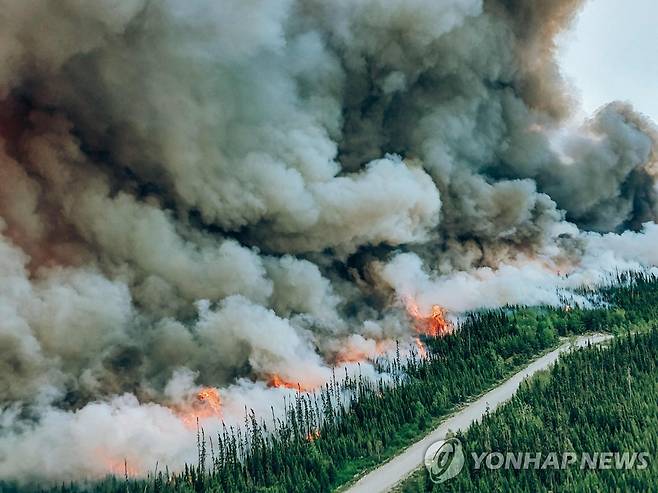 캐나다 산불 [AFP 연합뉴스 자료사진/SOPFEU 제공]