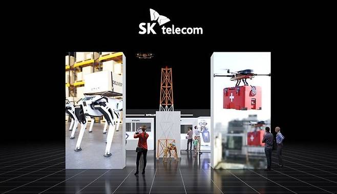 2023 국제안전보건전시회 SK 텔레콤 부스 조감도 .ⓒSK텔레콤