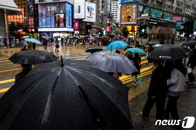 중국과 홍콩 일대에 내리는 폭우<자료 사진>ⓒ AFP=뉴스1