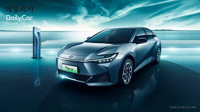FAW토요타가 중국 전기차 업체 BYD와 손을 잡고 내놓은 전기차, bZ3. (사진: 카뉴스차이나)