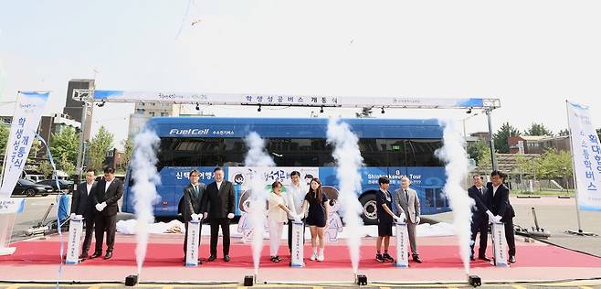 학생성공버스 개통식 [인천시교육청 제공. 재판매 및 DB 금지]