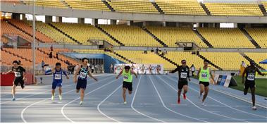 2022년 전국종별육상 남자 100ｍ 결선 장면 [대한육상연맹 제공. 재판매 및 DB 금지]