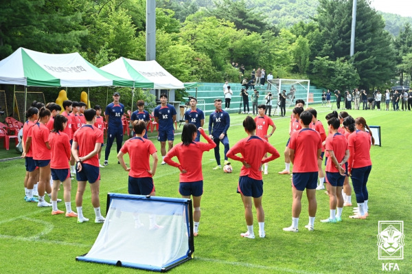 여자 축구대표팀.(사진=KFA)