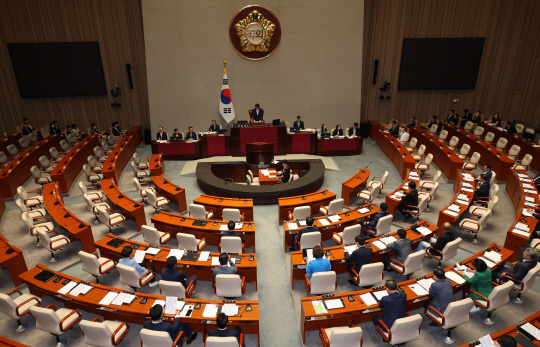 여야가 6일 국회 예결위에서 전체회의를 하고 있다. (사진=연합뉴스)