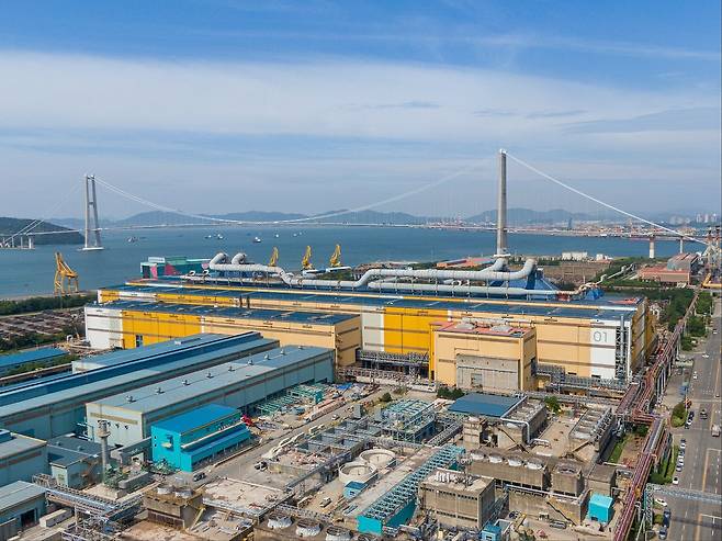 A Hyper Non-oriented electrical steel sheet plant at Posco's Gwangyang Steelworks in South Jeolla Province (Posco)