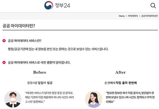 정부24 홈페이지