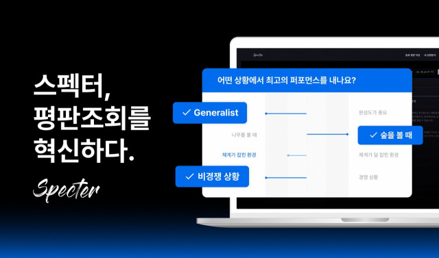 스펙터 홈페이지. 사진 제공=스펙터