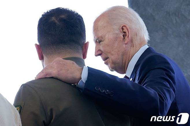 조 바이든 미국 대통령과 볼로디미르 젤렌스키 우크라이나 대통령. ⓒ AFP=뉴스1 ⓒ News1 우동명 기자