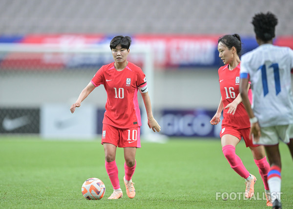 지소연(한국 여자 축구대표팀). 서형권 기자