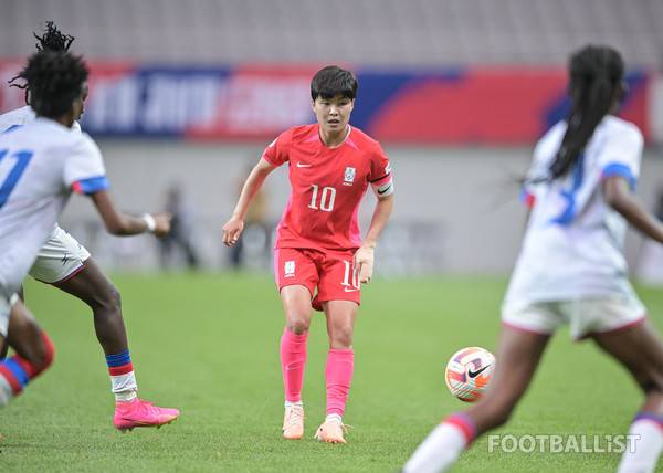 지소연(한국 여자 축구대표팀). 서형권 기자