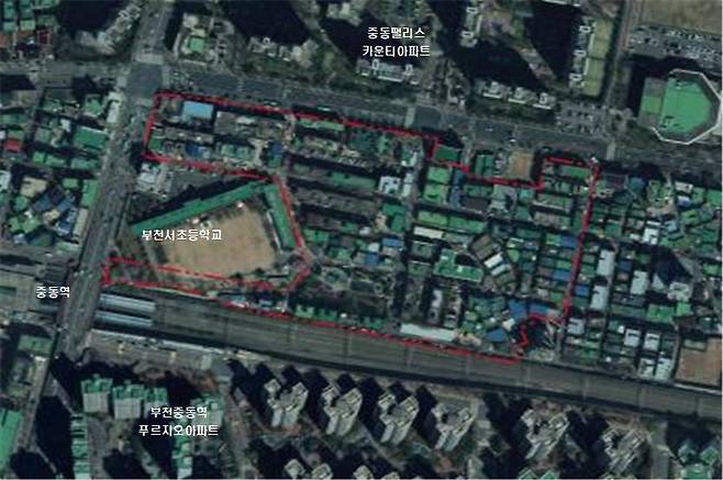 중동역 동측 도심복합사업 예정지구  [국토교통부 제공]
