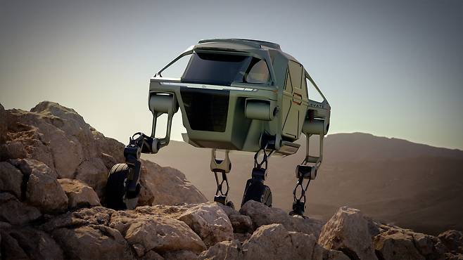 An image of Hyundai Motor Group's four-legged vehicle, Elevate (Hyundai Motor Group)