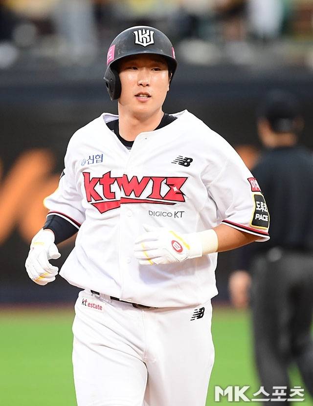 1군에 복귀한 날에 복귀 자축 홈런을 쐈다. 사진=김영구 기자