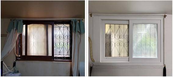 2023년 상반기 희망의 집수리사업 지원을 통해 창호가 시공된 전후 사진. 서울시 제공