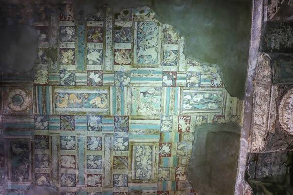 5세기 아잔타 1굴의 천장화.    사회평론 제공