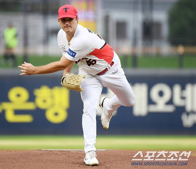 12일 광주 기아챔피언스필드에서 열린 삼성과 KIA의 경기. 파노니가 투구하고 있다. 광주=정재근 기자 cjg@sportschosun.com/2023.7.12/