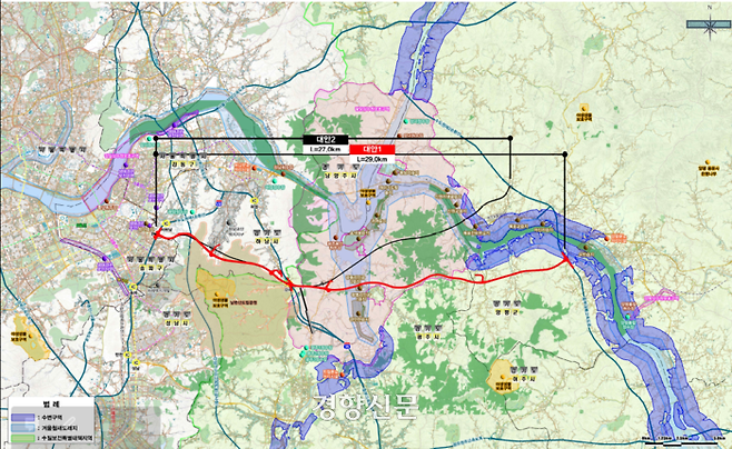서울~양평 고속도로 계획안_국토교통부