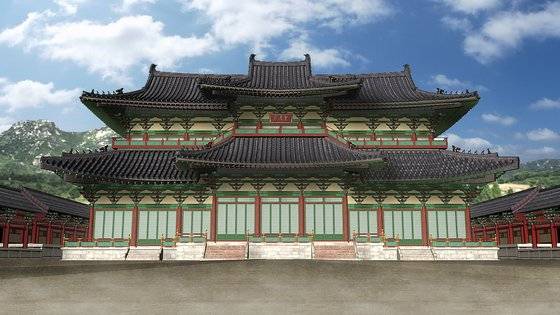디지털 기술로 재현한 만월대 중심의 회경전. [사진 문화재청, KAIST 문화기술대학원, 강인욱, 국립중앙박물관]