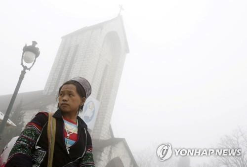 베트남 북부의 휴양도시인 사파에 위치한 가톨릭 교회 [로이터=연합뉴스 자료사진. 재판매 및 DB 금지]