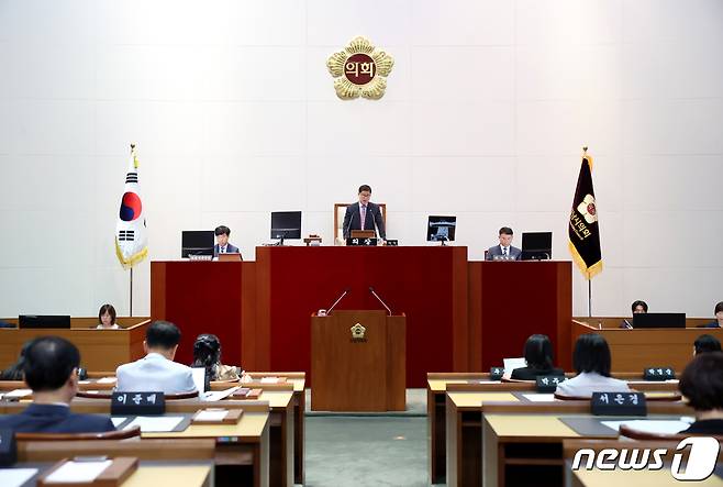 성남시의회 제284회 임시회 모습.(성남시의회 제공)