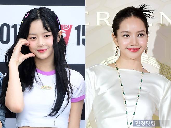 뉴진스 하니(좌), 블랙핑크 리사/사진=한경DB