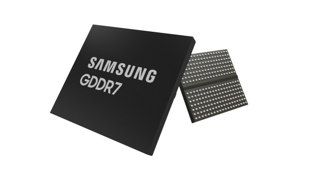 삼성전자가 개발한 32Gbps GDDR7 D램. 사진 제공=삼성전자