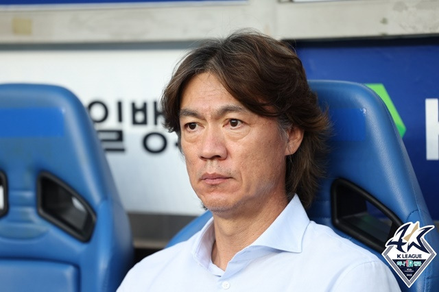 홍명보 감독. /사진=한국프로축구연맹 제공