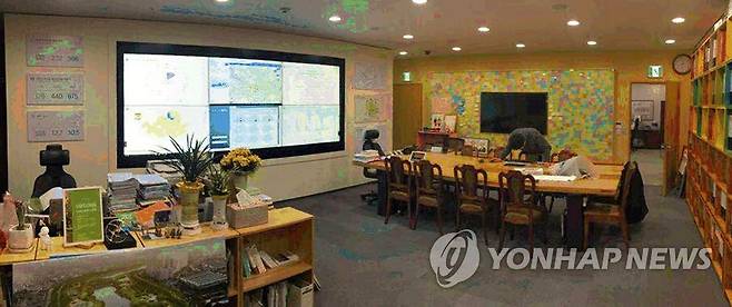 2017년 7월 박원순 시장이 근무했던 시장실 모습 [연합뉴스 자료사진]