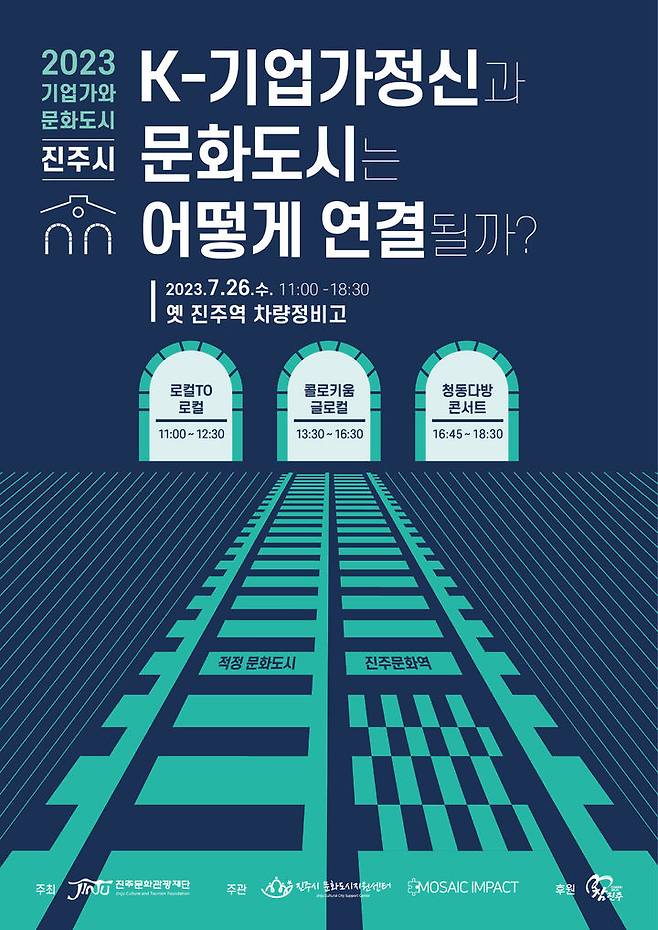 [진주=뉴시스]진주문화관광재단, K-기업가정신과 문화도시 연결 세미나 포스터. *재판매 및 DB 금지