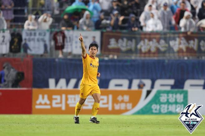 전반 43분에 나온 두현석(광주)의 득점이 이날 양 팀의 승패를 갈랐다. 사진=한국프로축구연맹