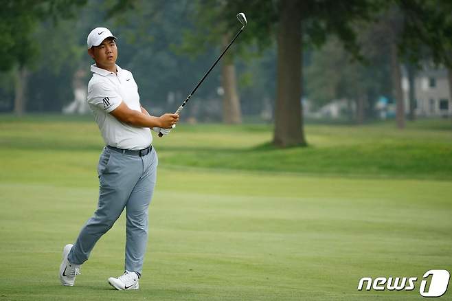 PGA 투어의 김주형. ⓒ AFP=뉴스1