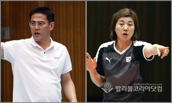 남자유스 김장빈감독(수성고)-여자유스 장윤희감독(중앙여고).