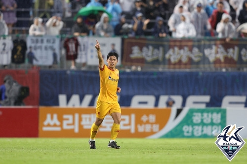 22일 결승골을 넣은 광주 두현석 [한국프로축구연맹 제공. 재판매 및 DB 금지]