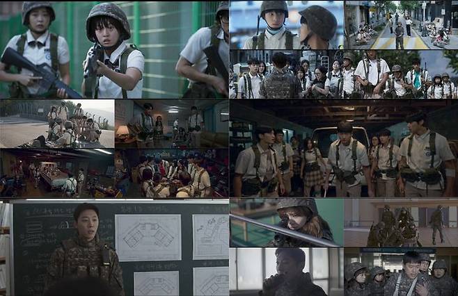 [서울=뉴시스] 티빙 오리지널 드라마 '방과 후 전쟁활동' 스틸컷 (사진=티빙 제공) *재판매 및 DB 금지
