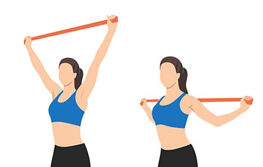 수건 머리 뒤로 당기기｜출처: 게티이미지뱅크