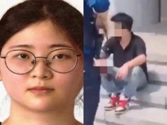 또래 여성을 살해하고 시신을 훼손한 정유정(왼쪽)과 신림역 흉기 난동 사건 피의자 조모(오른쪽)씨. 사진=온라인 커뮤니티 캡처