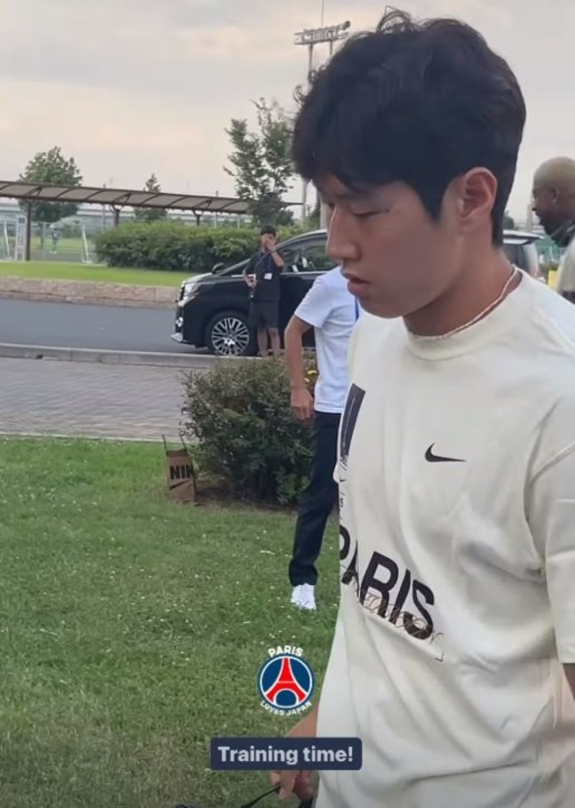 ▲ 일본 투어에 합류한 이강인 ⓒPSG