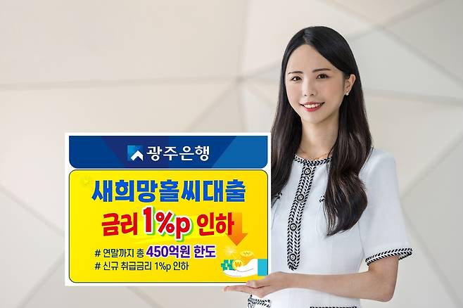 광주은행, 저신용 차주 금리 1%포인트 인하