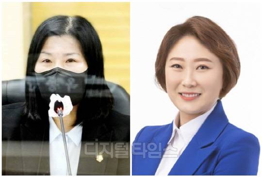 최혜숙(왼쪽) 국민의힘 서울시 양천구의원과 한승주 더불어민주당 서울특별시당 대변인. <디지털타임스 DB>
