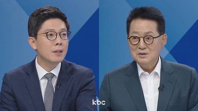 ▲김병민 국민의힘 최고위원, 박지원 전 국정원장