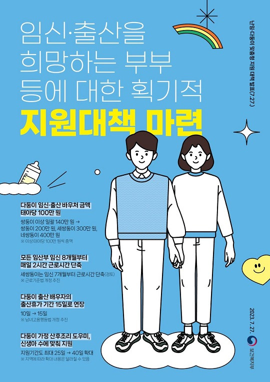 복지부 다둥이 지원정책 (출처-보건복지부)