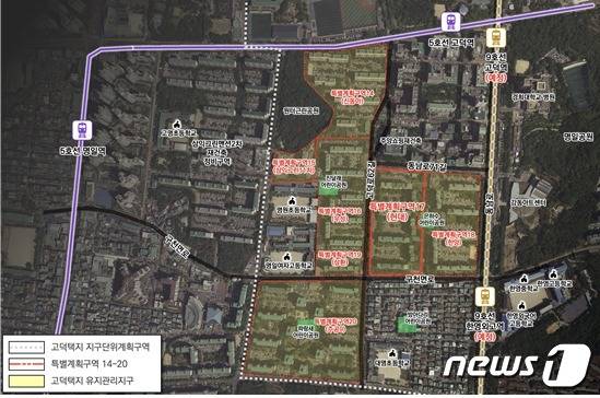 강동구 명일동 56번지 위치도(서울시 제공).