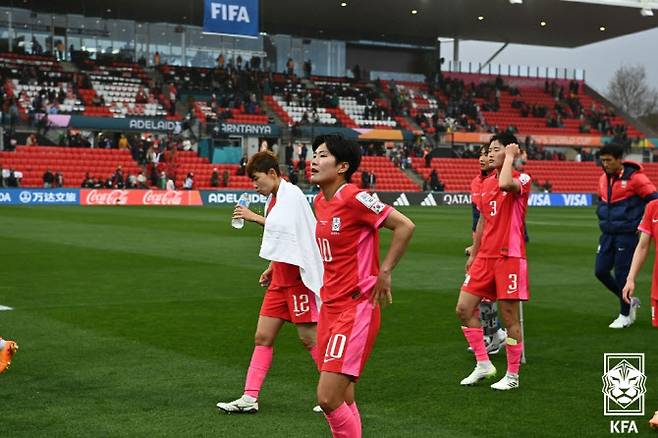 대한민국 여자 축구대표팀이 최약체로 꼽힌 모로코에도 패했다. 사진=대한축구협회